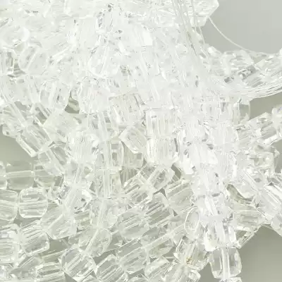 🏷️️ Намистини Чеський кришталь 74 см. (без застібки) на нитці з гранями F-96946