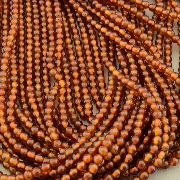 🏷️️ Намистини гранат (39 см, без замку, 4 мм, кулька, коричневий) ss_105261