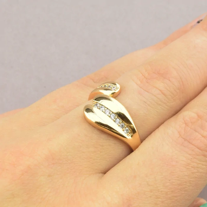 🏷️️ Каблучка Xuping Фіаніт (позолота 18к) ss_90762