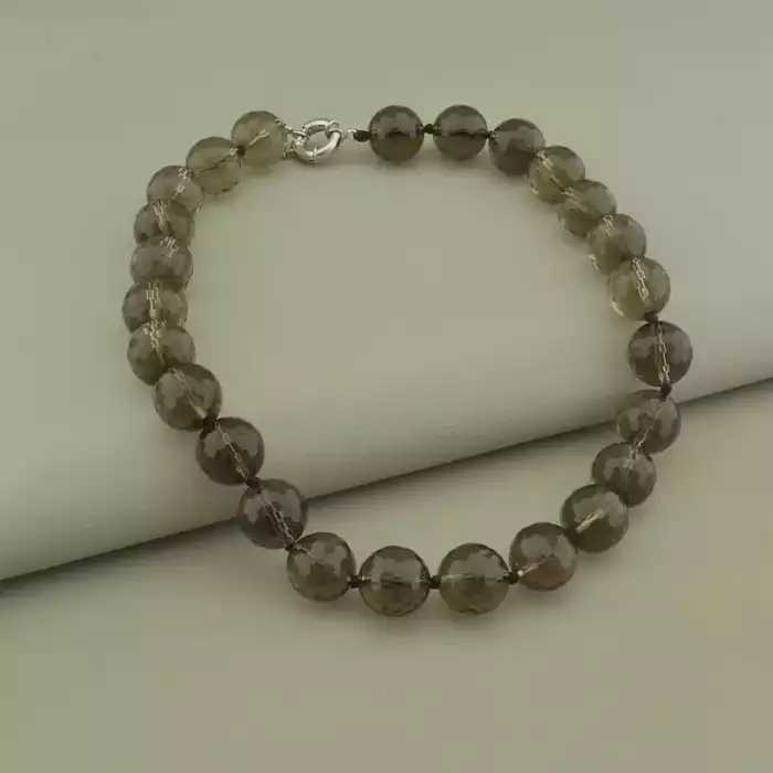 🏷️️ Намисто Раухтопаз 46 см ss_106075