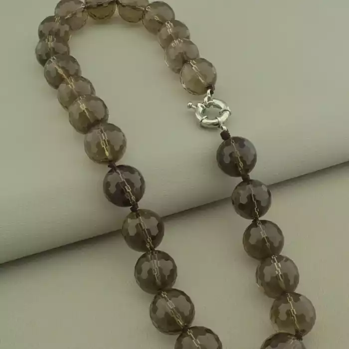 🏷️️ Намисто Раухтопаз 46 см ss_106075