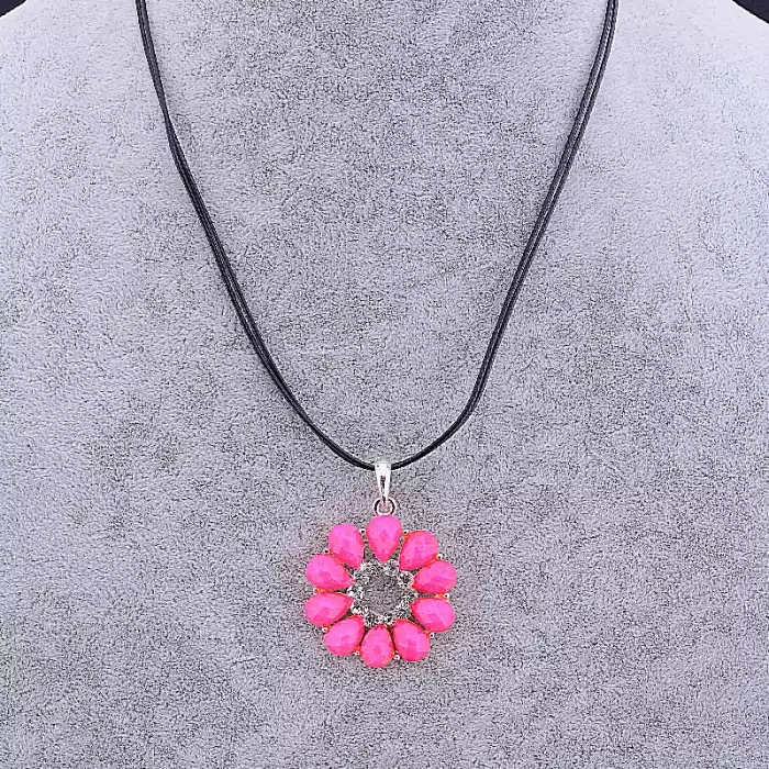 🏷️️ Підвіска квітка Стрази 46 см ss_11336