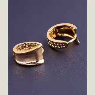 Сережки класичні кільця Xuping (позолота 18к)