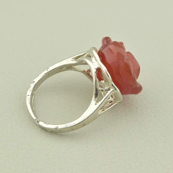 🏷️️ Каблучка троянда Сердолік ss_99893