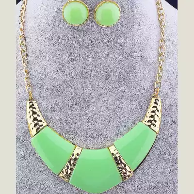 🏷️️ Підвіска + Сережки FJ 45 см F-37505