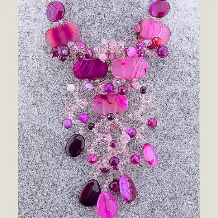 🏷️️ Намисто Агат 48 см ss_33902