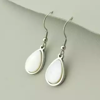 Сережки пусети Перламутр