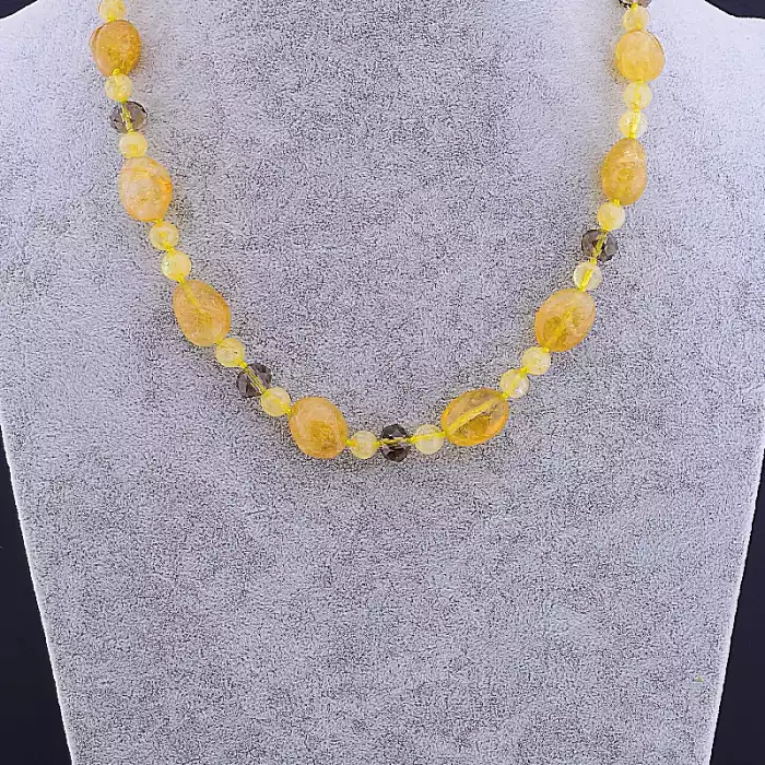 🏷️️ Намисто Волосатик, Чеський кришталь 51 см ss_82771