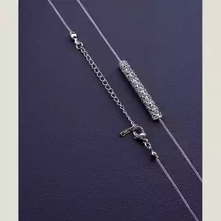 Підвіска Фіаніт 40 см (родій)