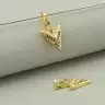 🏷️️ Кулон стрілка Фіаніт 17х10 (позолота 18к) F-84012