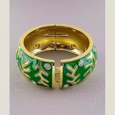 🏷️️ Браслет емаль 18 см (позолота 18к) F-14953