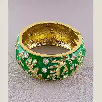 🏷️️ Браслет емаль 18 см (позолота 18к) F-14953