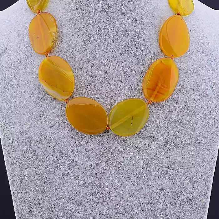 🏷️️ Намисто Агат 48 см ss_84350