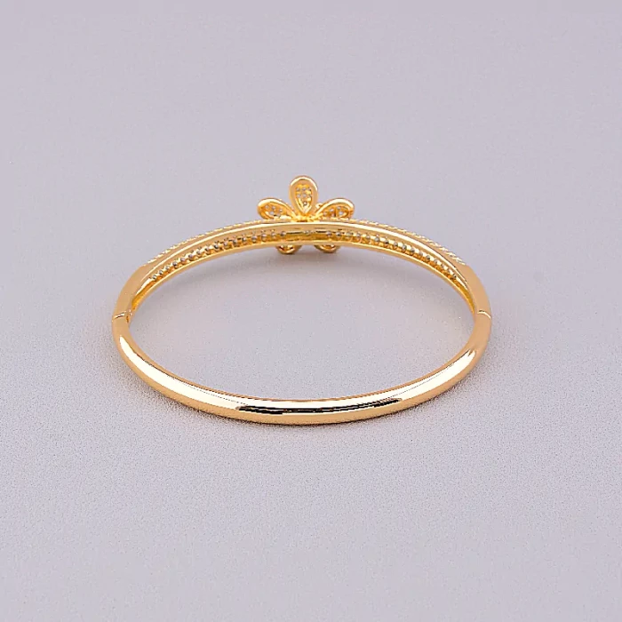 🏷️️ Браслет шарнірний Xuping Фіаніт 17 см (позолота 18к) ss_64997