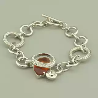 Браслет петля Abella Фіаніт 19 см.