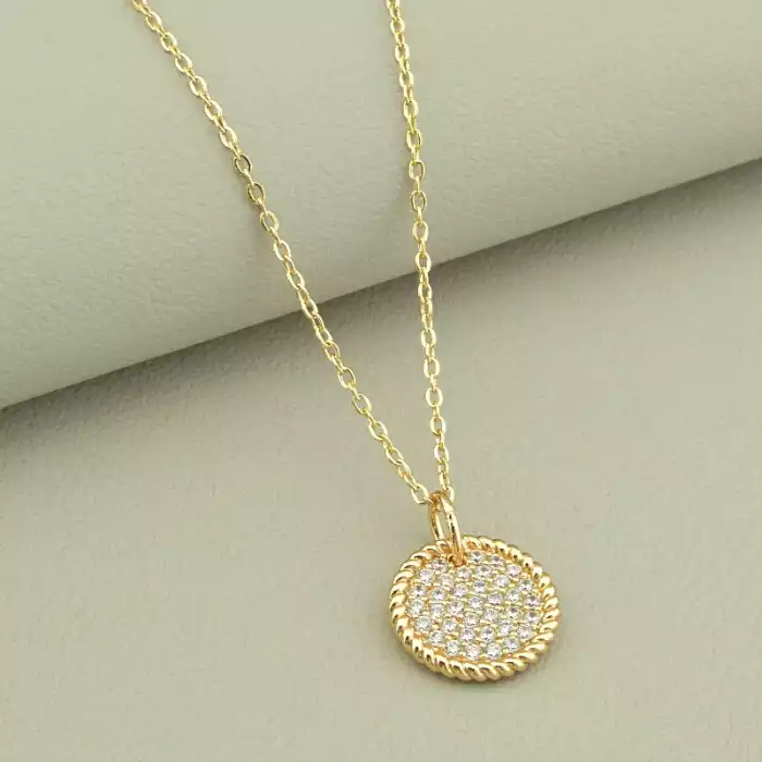 🏷️️ Підвіска Xuping Фіаніт 46 см (позолота 18к) ss_100841