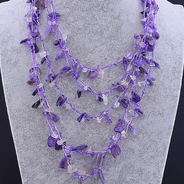 🏷️️ Намисто Аметист 45 см ss_86179