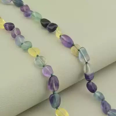 🏷️️ Намисто Флюорит (cрібло 925 проба) 46 см. F-101855