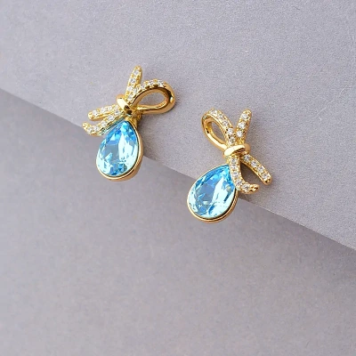 Сережки XUPING Swarovski (позолота 18к)