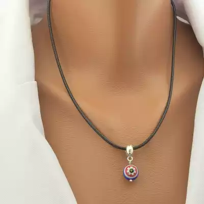 🏷️️ Підвіска Лемпворк (скло) 43 см. F-102355