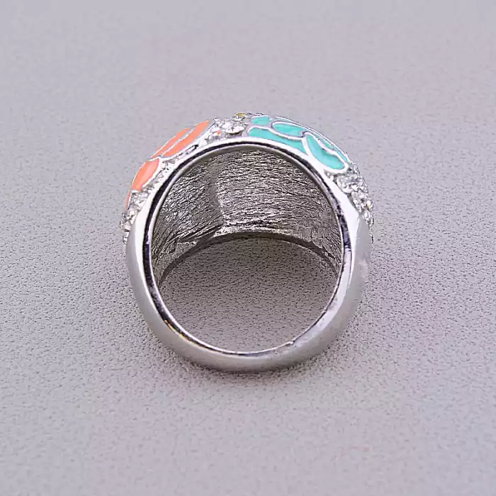 🏷️️ Перстень емаль троянди Сrystal ss_42825