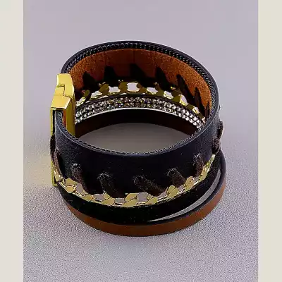 🏷️️ Браслет з магнітною застібкою Сrystal 19 см F-18341