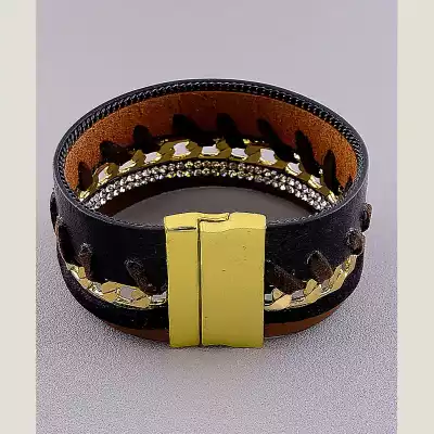 🏷️️ Браслет з магнітною застібкою Сrystal 19 см F-18341