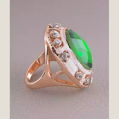 🏷️️ Перстень емаль Сrystal Fashion (позолота 18к) F-87196