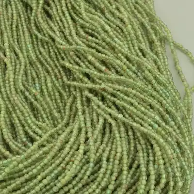 🏷️️ Намистини Апатит 39 см. 2,2мм. на нитці (натуральне каміння, без застібки) F-103081