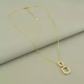 Підвіска Xuping Фіаніт 46 см (позолота 18к)