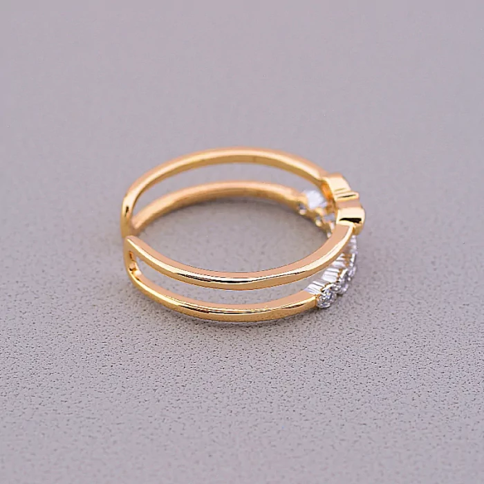 🏷️️ Каблучка Xuping Фіаніт (позолота-родій) ss_78905