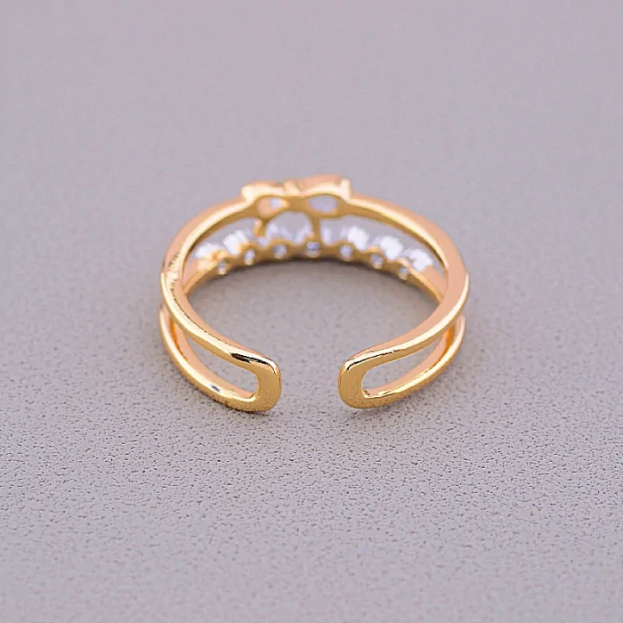 🏷️️ Каблучка Xuping Фіаніт (позолота-родій) ss_78905