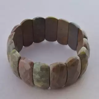 Браслет резинка Яшма 19 см.