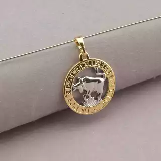 Кулон тілець Xuping (позолота/родій)