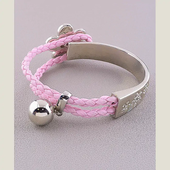 🏷️️ Браслет з шкіряним ремінецем Сrystal 18 см ss_80166