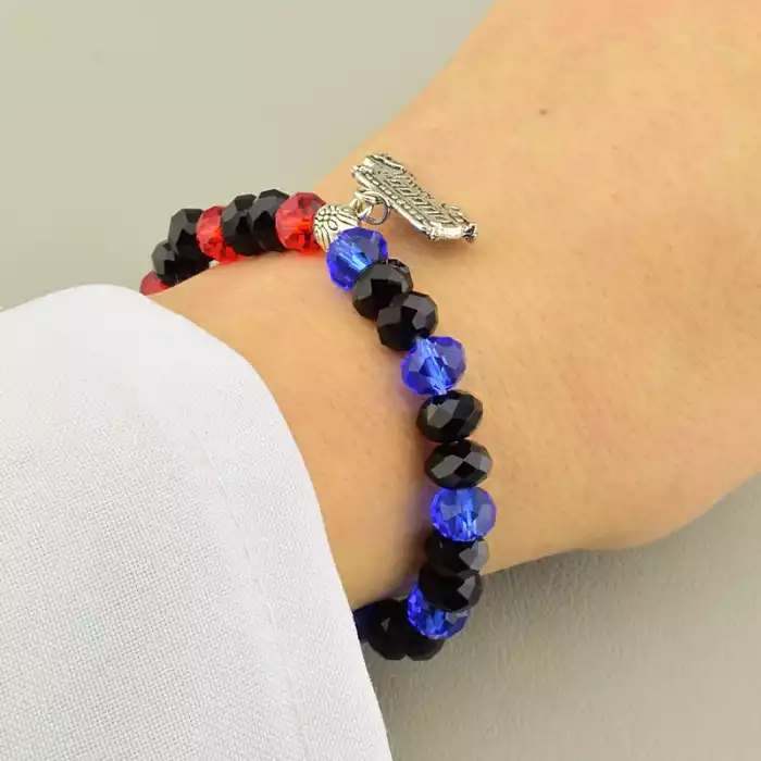 🏷️️ Браслет на резинці Чеський кришталь 18 см F-105871