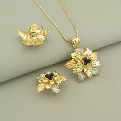 🏷️️ Підвіска+Сережки Фіаніт Fashion F-98168