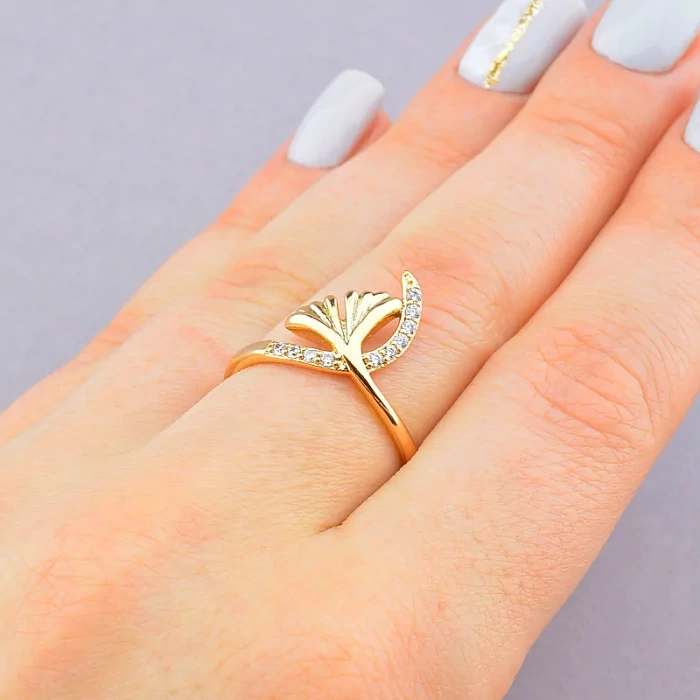 🏷️️ Каблучка Xuping Фіаніт (позолота 18к) ss_91572