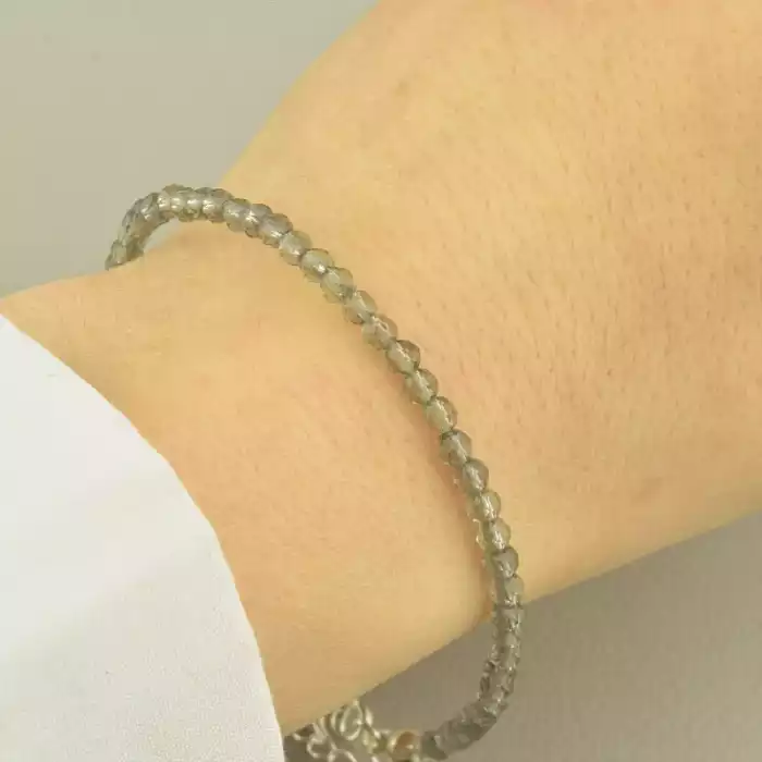 🏷️️ Браслет з карабіном Шпінель 18,5 см. (срібло 925 проба) ss_98771