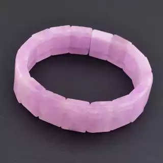 Браслет на резинці Кунцит 19 см