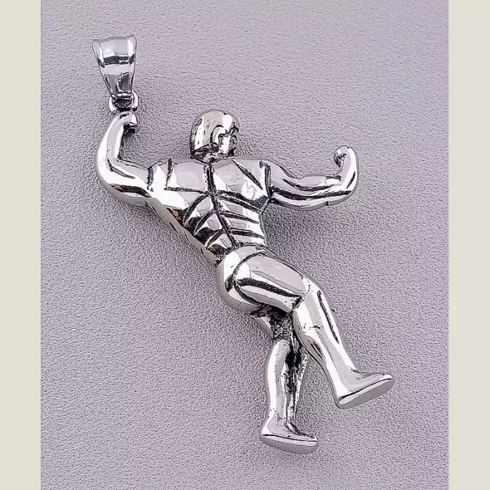 🏷️️ Кулон чоловік медична сталь 316L 50х35 мм F-72098