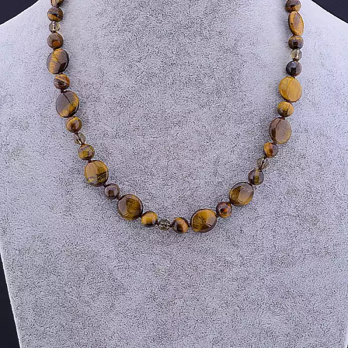 🏷️️ Намисто Тигрове око 50 см ss_82772