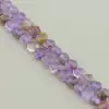 🏷️️ Намистини Аметист 39 см на нитці (натуральне каміння, без застібки) грановані F-84013