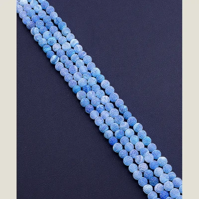 Нитка Агат 35 см 6 мм (без замка)