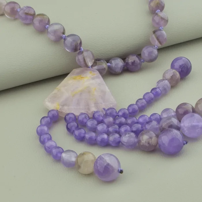 🏷️️ Намисто Аметист 63 см ss_15945