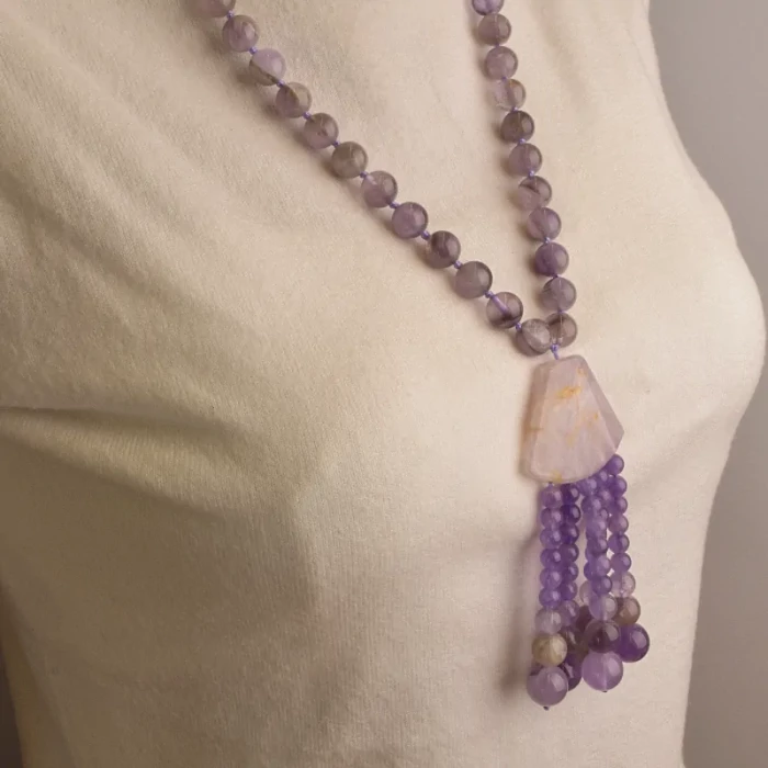 🏷️️ Намисто Аметист 63 см ss_15945