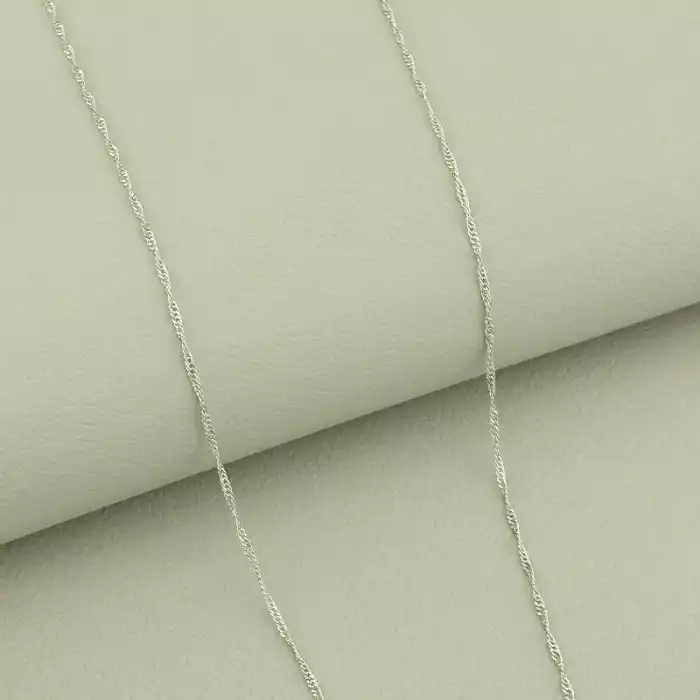 🏷️️ Ланцюг Xuping 60 см. (родій, застібка карабін) ss_100742