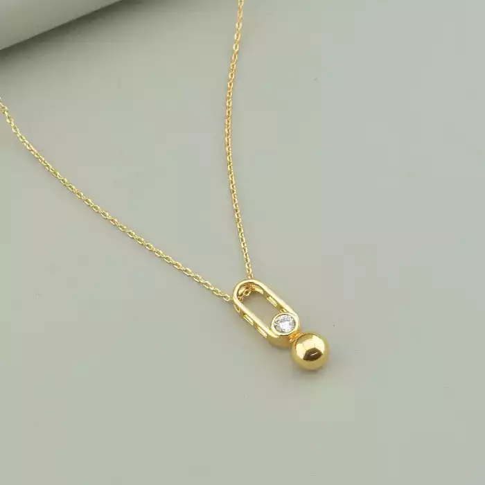 🏷️️ Підвіска Xuping Фіаніт 45 см (позолота 18к) ss_93174