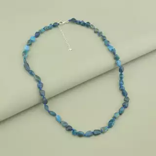 Намисто Апатит (cрібло 925 проба) 50 см.