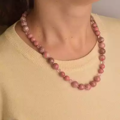 🏷️️ Намисто Родоніт срібло (925 проба) 48 см. F-94462